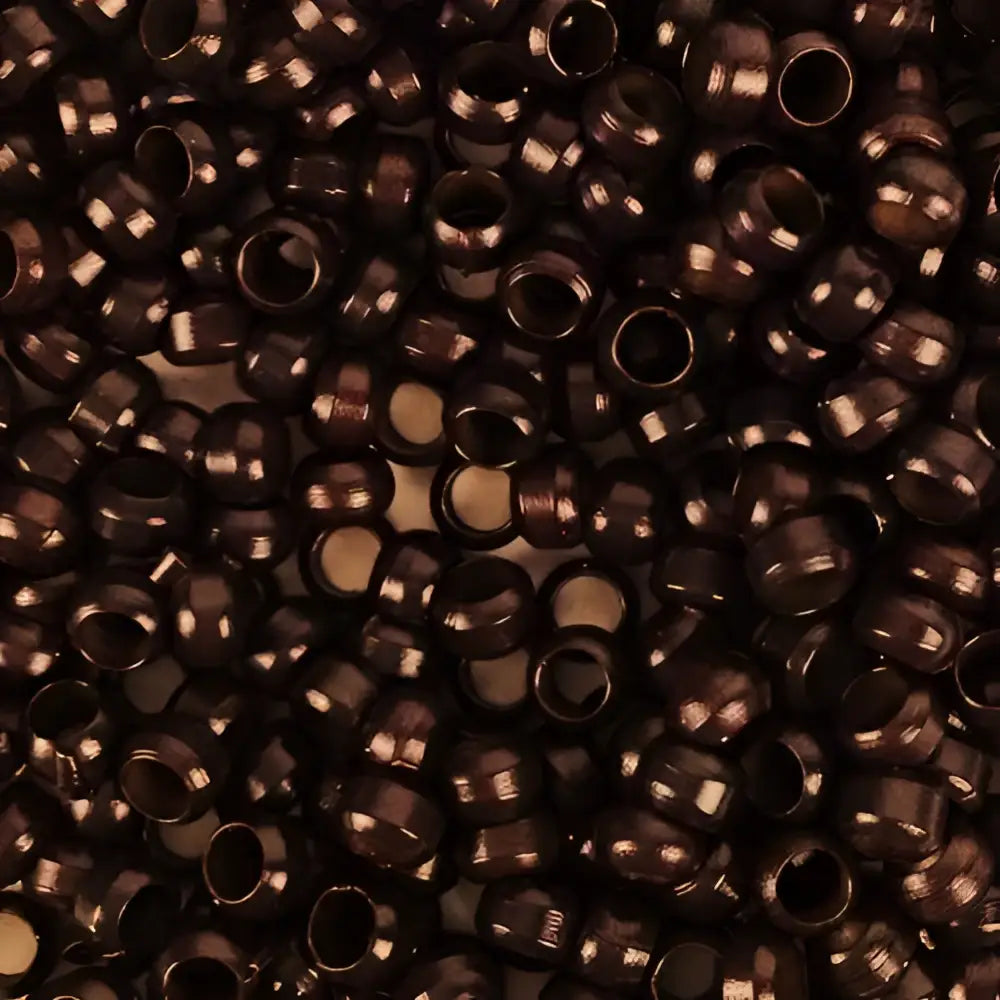 Nano Beads 250 Count Jar | Smallest Microlinks-Dark Brown Nano-Doctored Locks