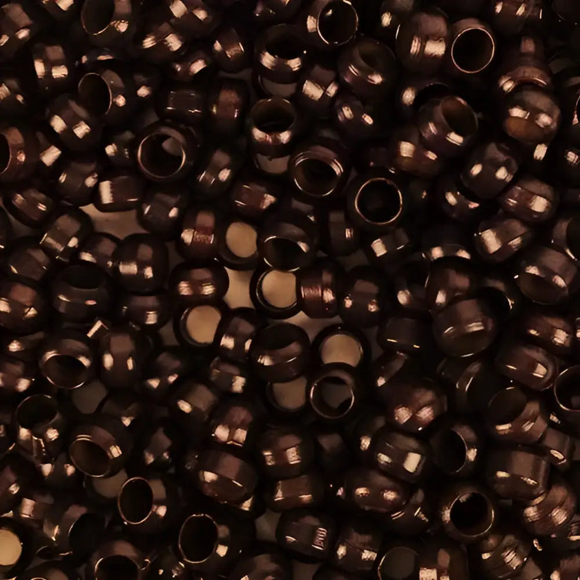 Nano Beads 250 Count Jar | Smallest Microlinks-Dark Brown Nano-Doctored Locks