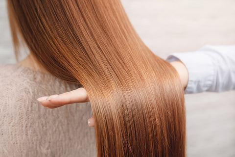 long hair extensions showing smooth transition between natural hair and extension hair