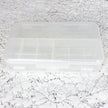 Closed clear plastic 10 compartment hair stylist kit container