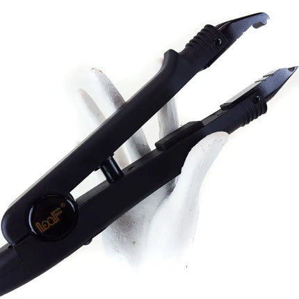 Black Classic Heat Wand Fusion Installation Tool in mannequin hand